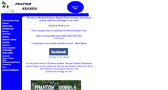 Desktop Screenshot of phantomkennels.com