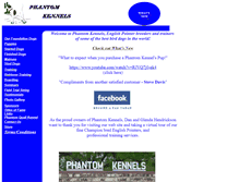 Tablet Screenshot of phantomkennels.com